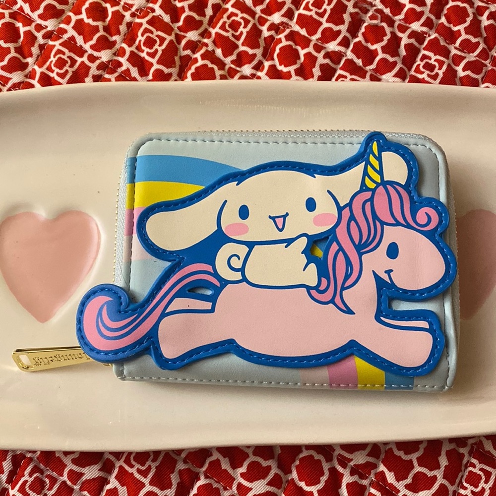 Loungefly Sanrio Cinnamoroll & Unicorn Friend Small Zip Wallet